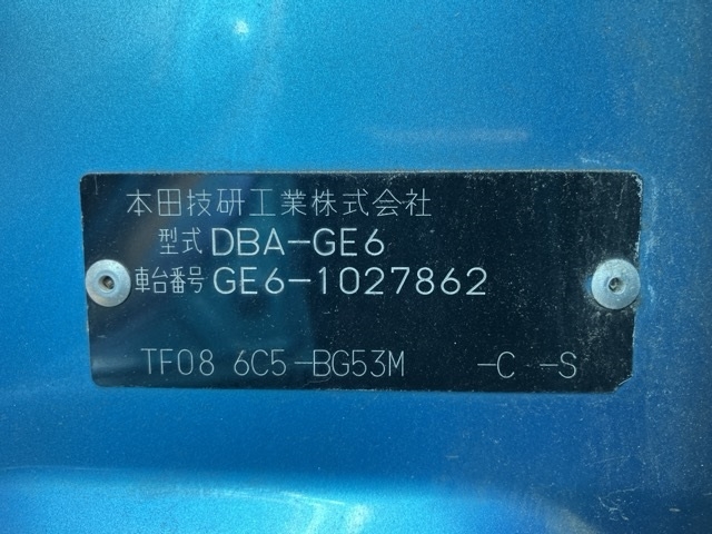 2008 HONDA FIT GE6-1027862