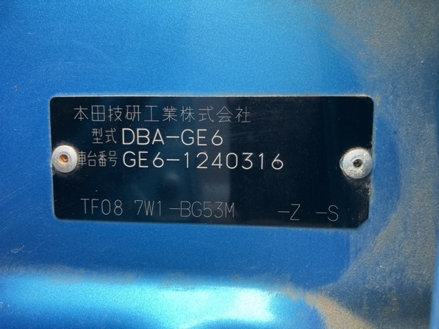 2009 HONDA FIT GE6-1240316